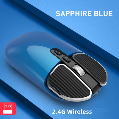 Bluetooth 5.1+2.4G bežični dual mode punjivi miš optički USB miševi za PC/Mac/laptop/IPad/telefon/notebook/Android tablet