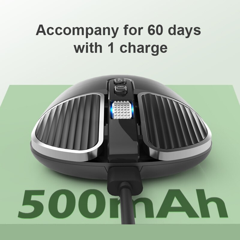 Bluetooth 5.1+2.4G bežični dual mode punjivi miš optički USB miševi za PC/Mac/laptop/IPad/telefon/notebook/Android tablet
