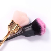 1db Rose Nail Art porkefe manikűrhöz Szépségkefe pirosító púderecsetek Divat gél köröm Kiegészítők Köröm Anyag Eszközök