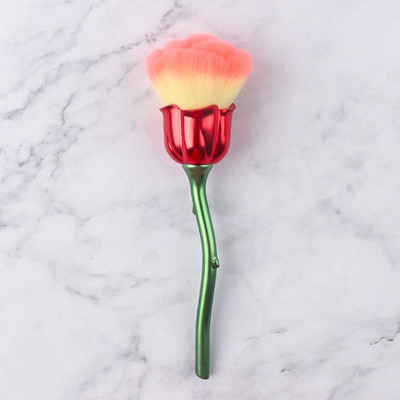 1db Rose Nail Art porkefe manikűrhöz Szépségkefe pirosító púderecsetek Divat gél köröm Kiegészítők Köröm Anyag Eszközök
