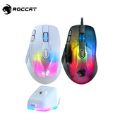 Originaal ROCCAT KONE XP Air juhtmevaba Bluetooth mänguhiire jaoks 16,8 miljonit 3D RGB mängurihiirt, 19000 DPI, Owl-Eye 2 mootor