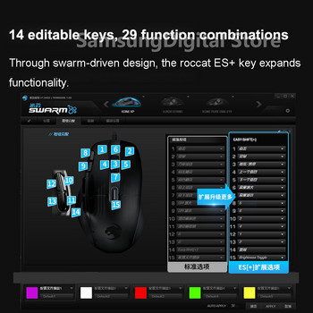 Πρωτότυπο για ROCCAT KONE XP Air Wireless Bluetooth Gaming Mouse 16,8 εκατομμύρια ποντίκια 3D RGB Gamer, 19000 DPI, Owl-Eye 2 Engine
