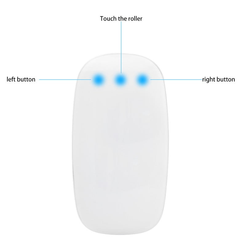 Magic Mouse For Apple Arc Touch Mouse Εργονομικό USB Οπτικό αθόρυβο ασύρματο ποντίκι για φορητό υπολογιστή Microsoft Mac υπολογιστή iPad