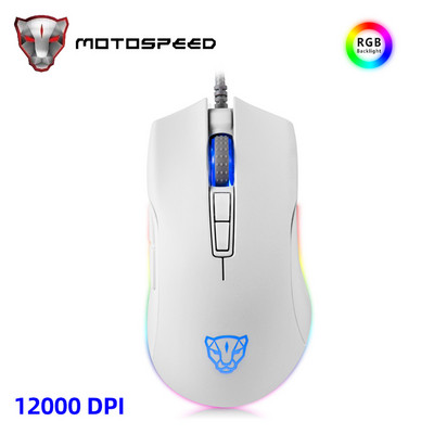 Motospeed V70 USB Ενσύρματο ποντίκι gaming 6400DPI 7 κουμπιά RGB οπίσθιου φωτισμού LED Οπτικό 7 κουμπιά για φορητό υπολογιστή φορητού υπολογιστή