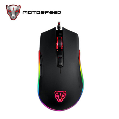 Motospeed V70 USB žičani gaming miš 6400DPI 7 tipki RGB LED pozadinsko osvjetljenje optičkih 7 tipki za prijenosno računalo prijenosno stolno računalo