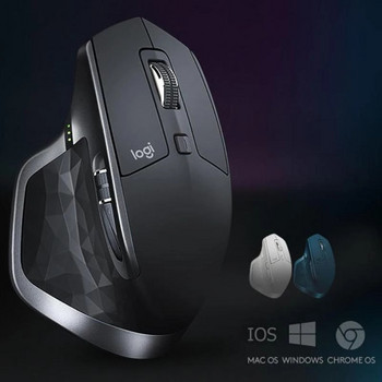Logitech Mx Master 2s ασύρματο ποντίκι με λειτουργία ελέγχου μεταξύ υπολογιστών, ασύρματο Bluetooth Ενοποιητικό μεγάλο ποντίκι υπολογιστή