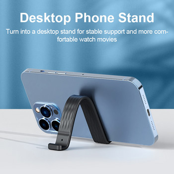 Hagibis Phone Grip Strap Stand Китка за мобилен телефон Държач за пръсти Преносима универсална сгъваема стойка за повечето смартфони