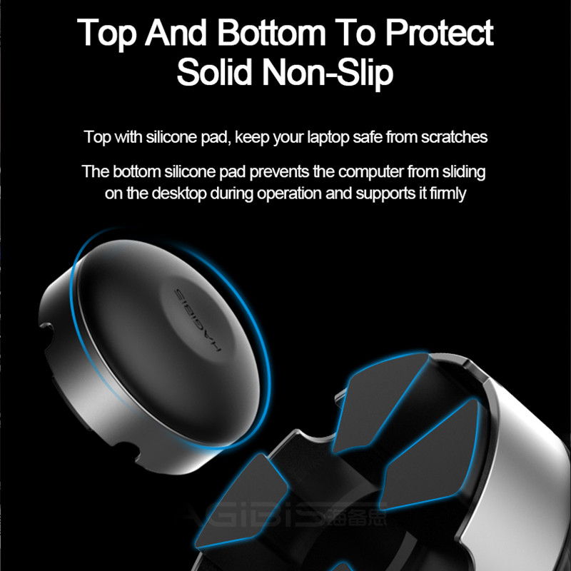 Hagibis stalak za prijenosno računalo, prijenosna rashladna podloga za MacBook prijenosno računalo, prijenosna hladna lopta, raspršivanje topline, otporna na klizanje, rashladno postolje