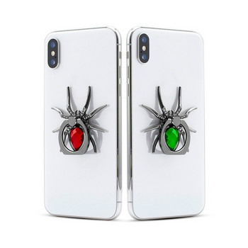 Универсална луксозна Biling Diamond Metal Spider мобилен телефон Finger Ring Holder 360 Rotate Stand for iPhone Sumsang Huawei Xiaomi