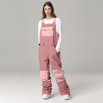 Zimski skijaški kombinezon za daskanje na snijegu Hlače otporne na vjetar vodootporne kontrastne boje Jednodijelne muške ženske hlače Oprema za skijanje na otvorenom