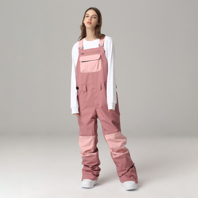 Zimski skijaški kombinezon za daskanje na snijegu Hlače otporne na vjetar vodootporne kontrastne boje Jednodijelne muške ženske hlače Oprema za skijanje na otvorenom