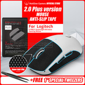 Hotline Games 2.0 Plus Mouse Grip Tape για logitech g pro x εξαιρετικά ελαφρύ ποντίκι παιχνιδιών, αναβάθμιση Grip, Pre Cut, Εύκολη εφαρμογή