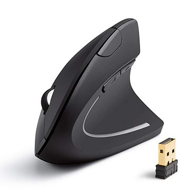 RYRA Vertikalni ergonomski miš 2.4G punjivi bežični miš USB Optica Udoban miš Gamer Mause Za prijenosno računalo