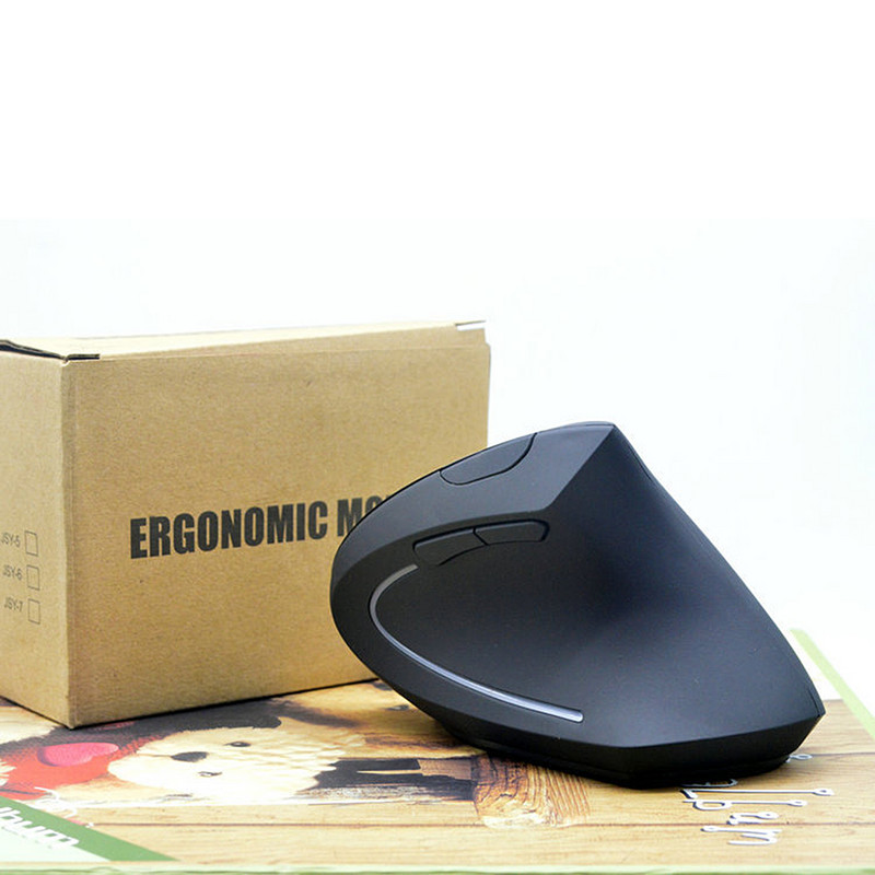 RYRA Vertikalni ergonomski miš 2.4G punjivi bežični miš USB Optica Udoban miš Gamer Mause Za prijenosno računalo