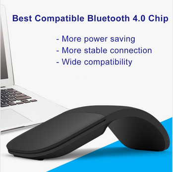 Bluetooth Arc Touch Mouse Φορητό λεπτό ασύρματο αναδιπλούμενο ποντίκι χαμηλού θορύβου Mini υπολογιστή οπτικά ποντίκια για φορητό υπολογιστή tablet Mac iPad