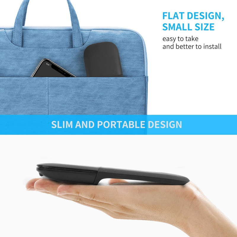 Bluetooth Arc Touch Mouse Prijenosni tanki bežični sklopivi niskošumni miš Mini računalni optički miševi za prijenosno računalo Tablet Mac iPad