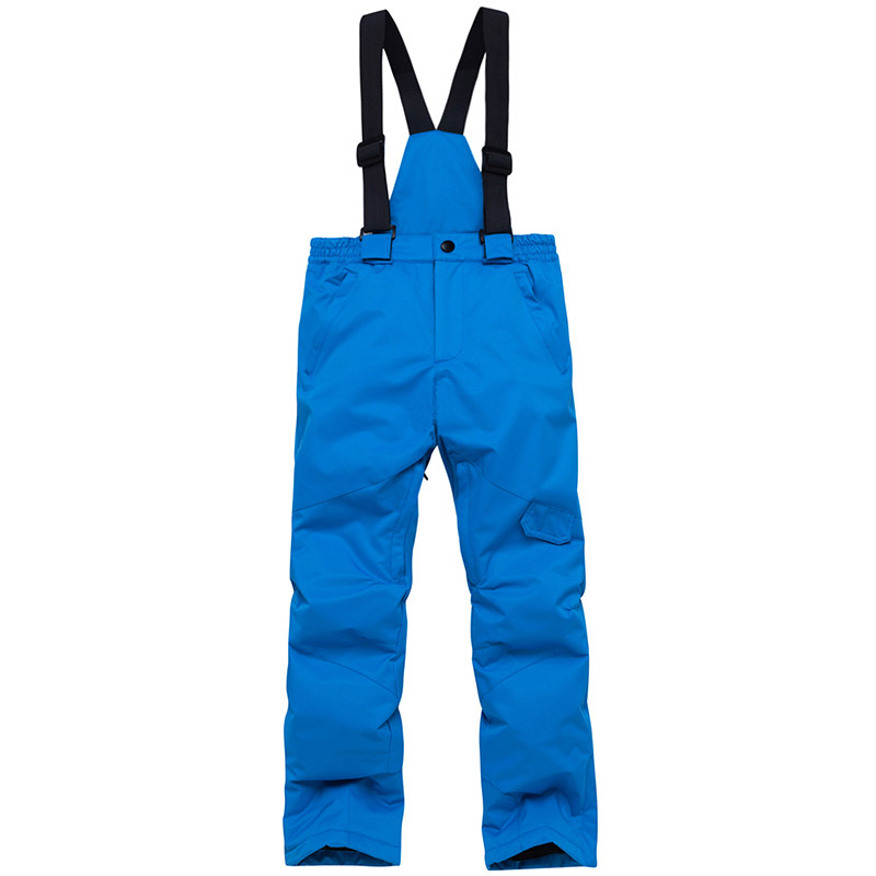 2021 Горещи разпродажби Ски панталони за момчета и момичета Външни ветроустойчиви водоустойчиви 10k снежни панталони Удебелени детски панталони с лигавник