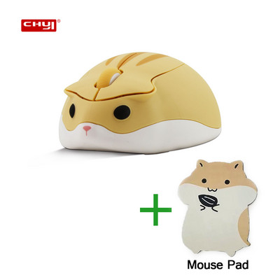 Mielos animacinės 3D žiurkėno pelės kombinuotas 1600 DPI 2,4 GHz USB belaidis Mause Ergonomiškos matinės nutildytos pelės, skirtos nešiojamam kompiuteriui Naujųjų metų dovana
