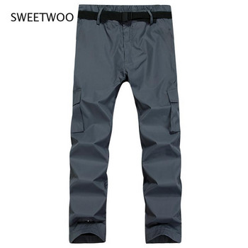 Ανδρική φόρμα ελαστικής τακτικής πολλαπλών τσέπης, αδιάβροχο εξωτερικό παντελόνι ορειβατικού σκι Army Style Slim New
