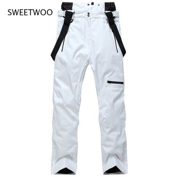 Външни панталони за мъже професионални сноуборд водоустойчиви ветроустойчиви дрехи за сняг дишащи топли за зимата