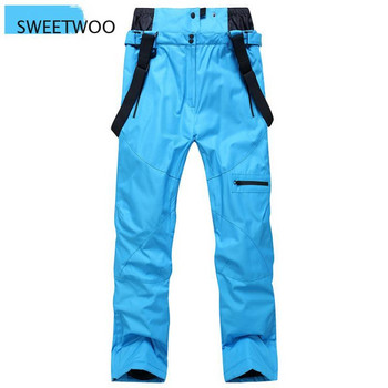 Външни панталони за мъже професионални сноуборд водоустойчиви ветроустойчиви дрехи за сняг дишащи топли за зимата