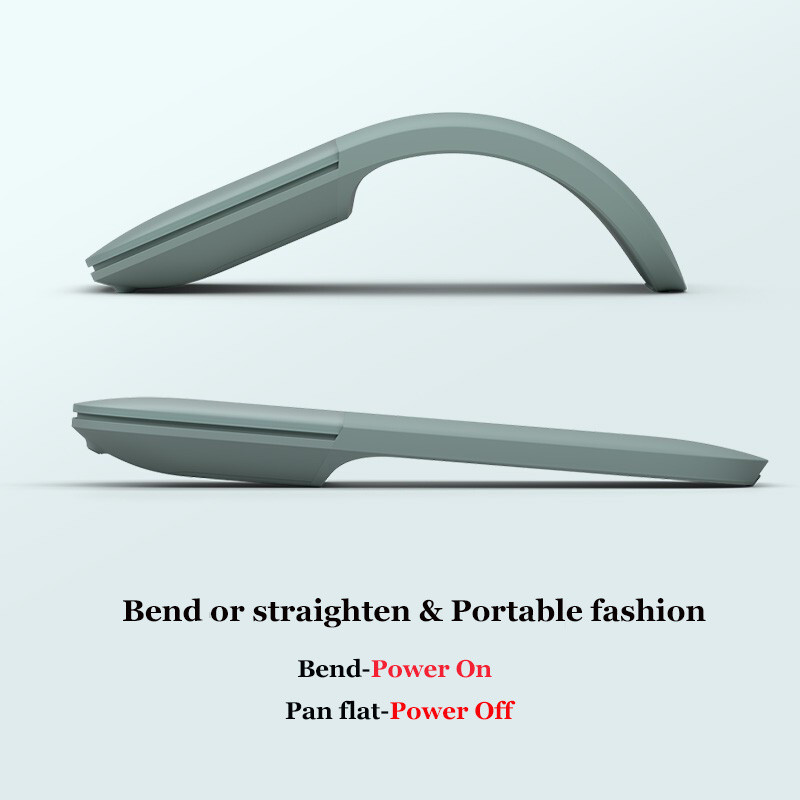 Mouse Bluetooth Mouse fără fir pentru seria Microsoft Arc Mause optic ergonomic pentru laptop PC Arc Surface Go pro4 5