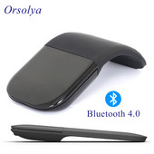 Bluetooth Arc Touch Mouse Преносима безжична сгъваема мишка По-малко шум Тънък мини компютър Оптични мишки за лаптоп Таблет Mac iPad