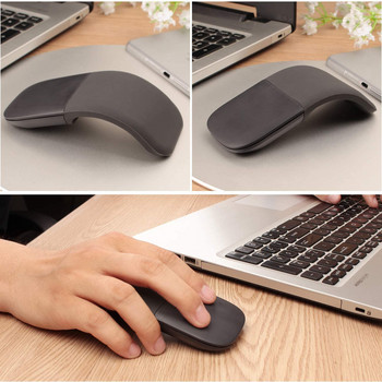Bluetooth Arc Touch Mouse Преносима безжична сгъваема мишка По-малко шум Тънък мини компютър Оптични мишки за лаптоп Таблет Mac iPad