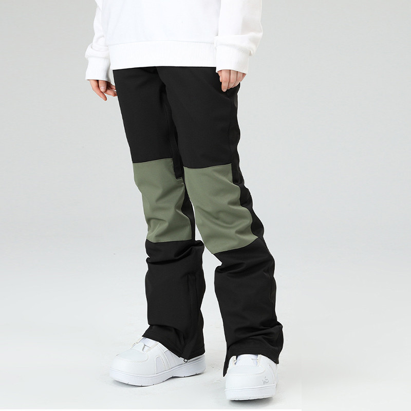 Iarna Noi costume de schi Pantaloni de schi femei Pantaloni de snowboard în aer liber Pantaloni cargo pentru bărbați, calduri, rezistente la vânt, cu cusături, pantaloni de zăpadă