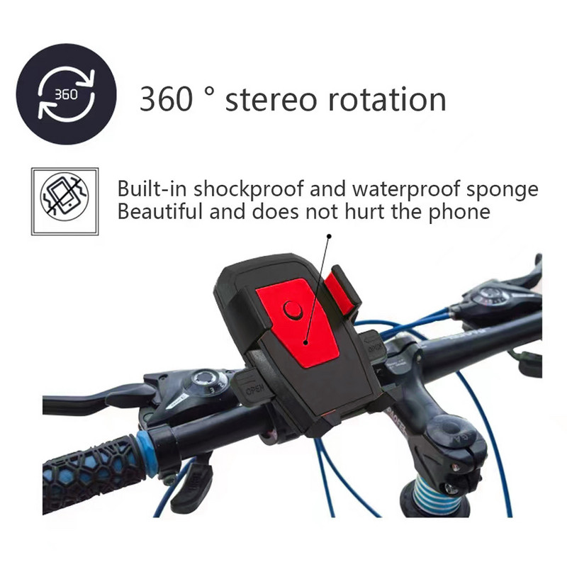 Tiešraides straumes turētājs kalnu velosipēda mobilā tālruņa turētājs elektriskais motocikls motocikls mobilā tālruņa turētājs auto izjādes piederumi