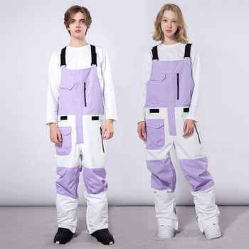 Χειμερινό νέο ολόσωμο παντελόνι σκι Γυναικείες φόρμες για υπαίθριο άθλημα Παντελόνι Snowboarding Ανδρικές φόρμες Αδιάβροχες φόρμες για σκι
