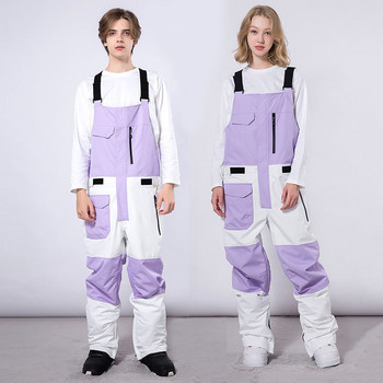 Χειμώνας 2023 Νέο μονοκόμματο παντελόνι σκι Γυναικείες φόρμες για υπαίθρια αθλητικά κοστούμια σνόουμπορντ Σαλοπέτα με αδιάβροχο αδιάβροχο παντελόνι για χιόνι