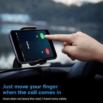 Universal ταμπλό θήκη τηλεφώνου αυτοκινήτου με κλιπ βάση στήριξης Τηλεσκοπική οθόνη GPS Στήριγμα κινητού τηλεφώνου για iPhone Samsung Xiaomi Poco