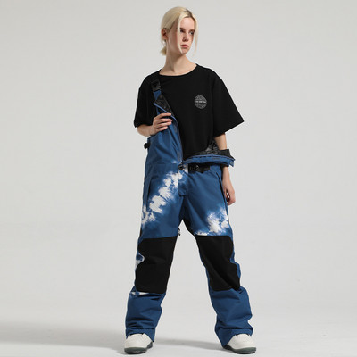 Novi zimski skijaški kombinezon Žene Muškarci Jednodijelne skijaške hlače Odijelo za skijanje na otvorenom Vodootporni kombinezoni otporni na vjetar Tople hlače za snijeg