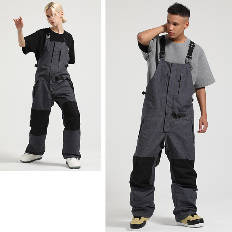 Novi zimski skijaški kombinezon Žene Muškarci Jednodijelne skijaške hlače Odijelo za skijanje na otvorenom Vodootporni kombinezoni otporni na vjetar Tople hlače za snijeg