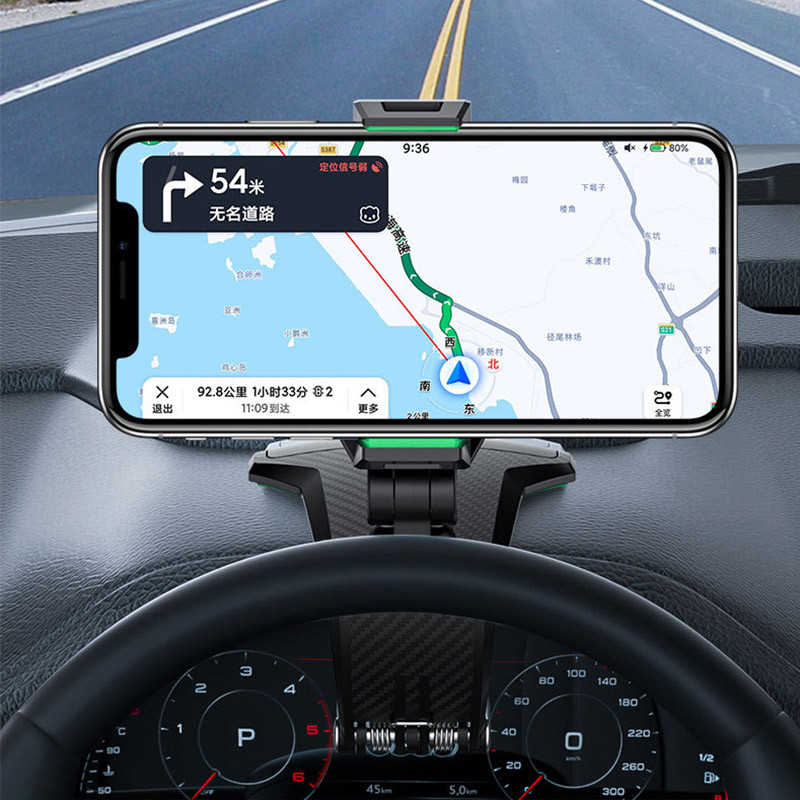 Autós mobiltelefon-tartó Autós központi vezérlőpult Többfunkciós rendszámtábla-navigációs konzollal