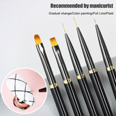 Arte Clavo Nail UV Gel Brush French Stripe Liner Pen manikűr Ultra-vékony vonalrajzoló körömdíszítés akril UV géllakk pontecsetek
