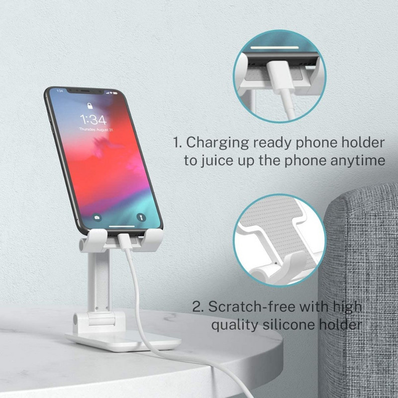 Új asztali mobiltelefon tartó állvány iPhone iPad Xiaomi állítható asztali táblagép tartó univerzális asztali mobiltelefon tartóhoz