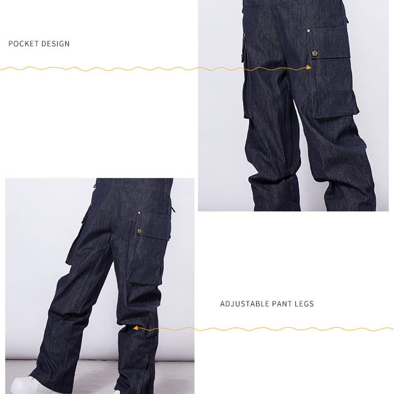 2023-as új téli egyrészes sínadrágok női férfi farmer kültéri snowboard ruha overál szélálló vízálló jumpsuit hónadrág