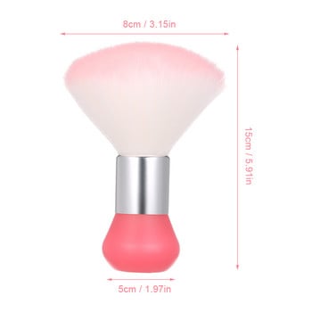 Nail Art Dust Brush Large Nail Powder Brushes Βούρτσα καθαρισμού μαλλιών Βούρτσα αφαίρεσης τριχών στο λαιμό Πολυλειτουργικό εργαλείο μακιγιάζ για τα νύχια