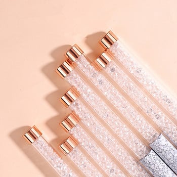 14 στυλ Nail Art Brush στυλό Rhinestone Crystal Metal Acrylic UV Gel Polishing French Stripe Builder Painting Drawing Liner Tip Tool