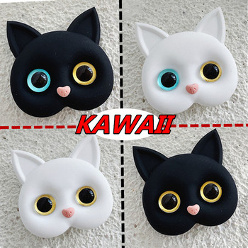 Θήκη τηλεφώνου Air Sac Griptok Korean INS Kawaii 3D Cat, δαχτυλίδι δαχτυλίδι λαβή Αξεσουάρ κινητών τηλεφώνων για Iphone
