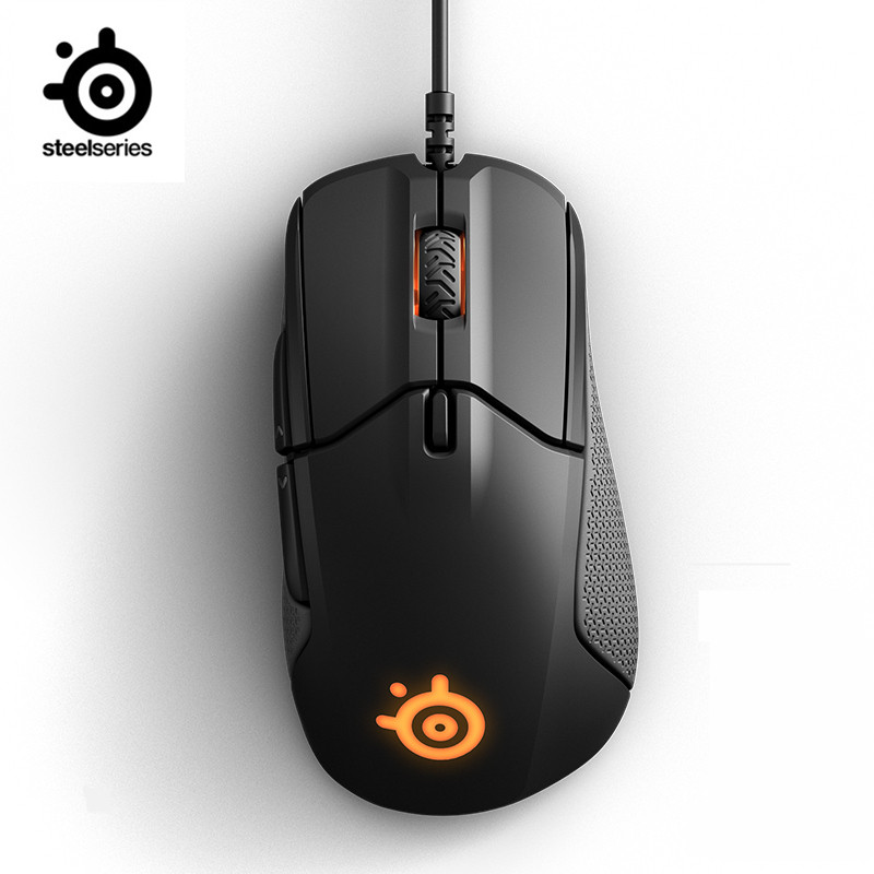 SteelSeries Rival 310 RGB FPS USB optikai vezetékes játék egér 12000 CPI osztott trigger gombokkal CS LOL CF Windows Linuxhoz