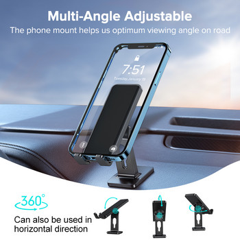 QOOVI Магнитна стойка за автомобилен държач за телефон, 360-градусов мобилен клетъчен магнит, GPS поддръжка за iPhone 13 Xiaomi Mi11 Samsung Huawei