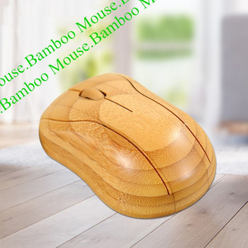 Bamboo Wireless Mouse 2,4g για φορητό υπολογιστή Υπολογιστή Notebook Teblet 1600DPI Optical Ailent Mute Gaming Ποντίκια καινοτομίας 2020 2021