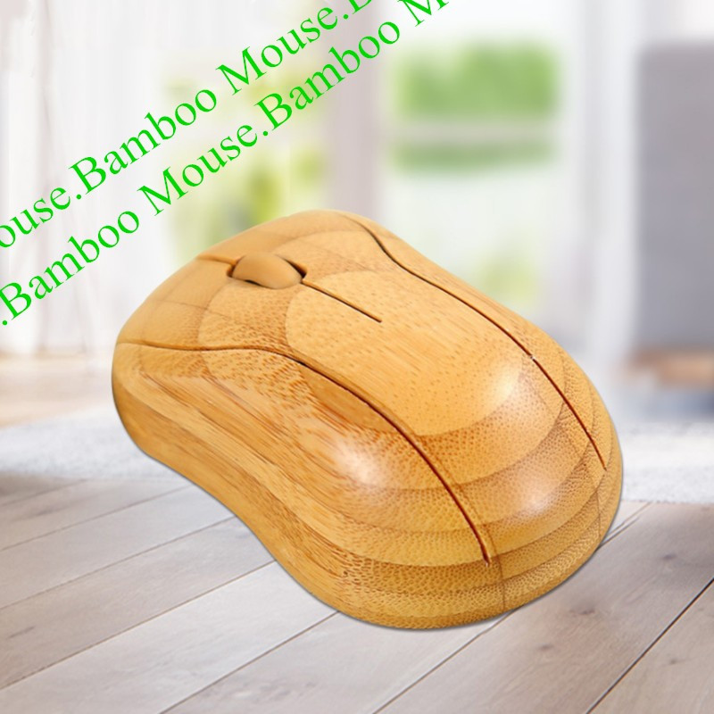 Bamboo Wireless Mouse 2,4g για φορητό υπολογιστή Υπολογιστή Notebook Teblet 1600DPI Optical Ailent Mute Gaming Ποντίκια καινοτομίας 2020 2021