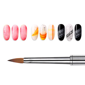 kolinsky Brush 100% естествени художествени четки за дизайн на нокти, резба на цветя, четки за рисуване, инструменти за рисуване на салон за нокти