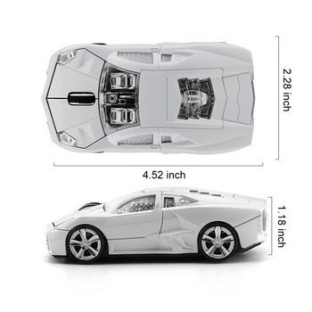 2.4G Ασύρματο ποντίκι Εργονομικό Σχεδίαση Σπορ Αυτοκινήτου Gaming Mause 1600 DPI USB Optical Kids Δώρο Δημιουργικά φορητά ποντίκια για φορητό υπολογιστή