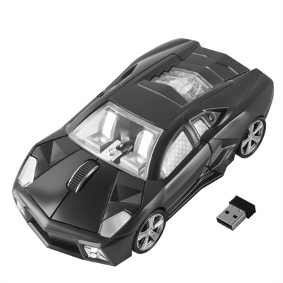 2,4G vezeték nélküli egér Ergonomikus Sportautó Design Gaming Mause 1600 DPI USB optikai Kids Kreatív hordozható egerek Laptop PC-hez