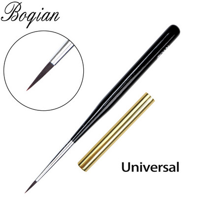 BQAN Nail Art Painting Draw Nail Brush Gél ecset fém kupakkal Professzionális akril UV gél körömlakk manikűr toll bélés ecset